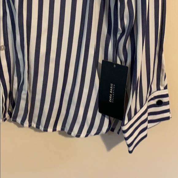 Striped button down with patch - Picture 3 of 6